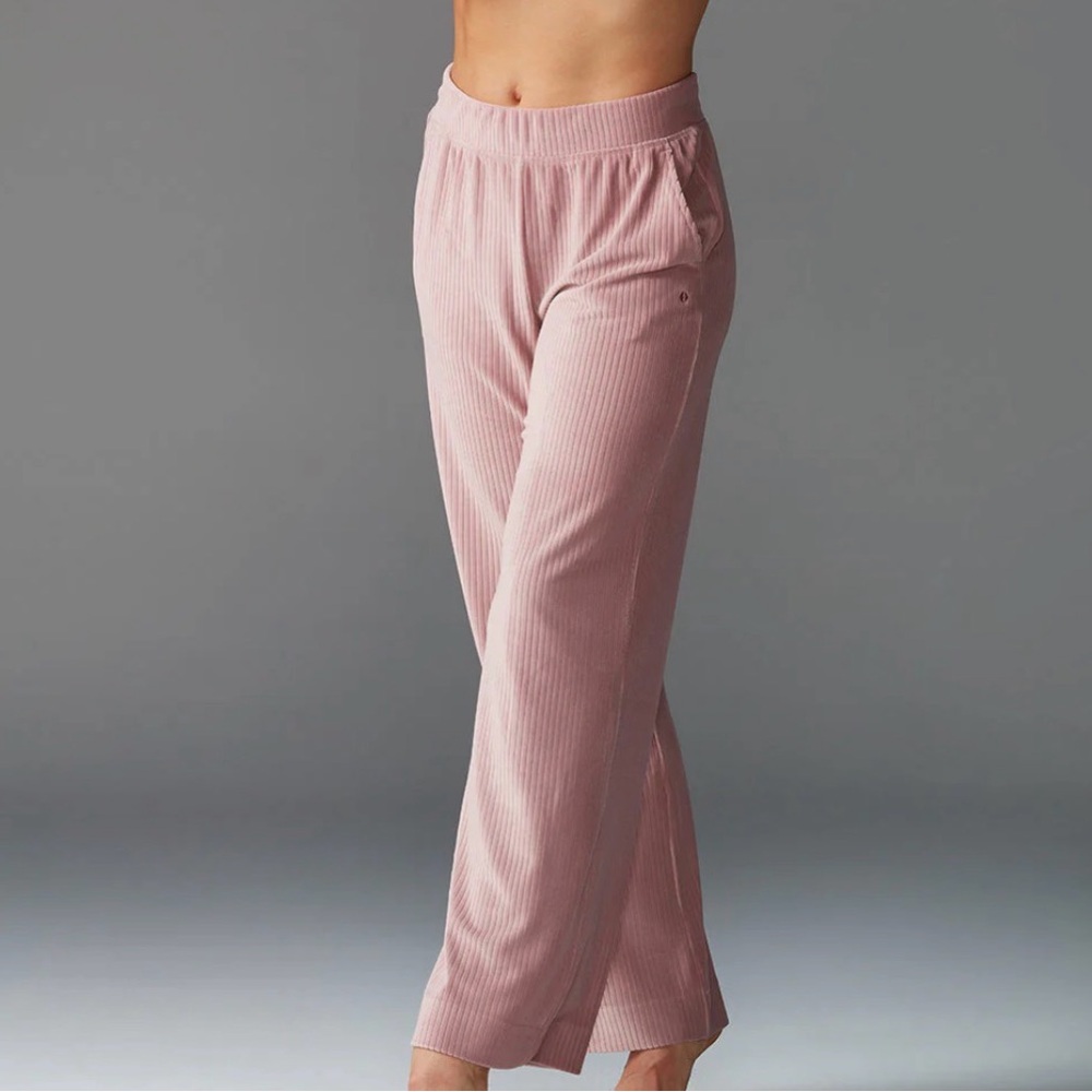 🩷. Ribbed Lounge Pants in Dusty Pink